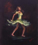 unknow artist Dancer Whirling oil painting on canvas
